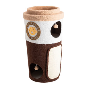 猫窝猫爬架剑麻桶猫树一体封闭双层猫咪树洞冬季保暖不占地咖啡杯