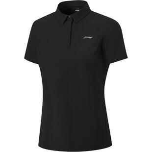 李宁绅适衫POLO衫女夏季2026新款冰丝高尔夫上衣翻领T恤运动短袖