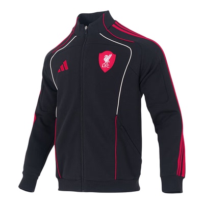 Adidas阿迪达斯2025冬新款男子利物浦足球舒适休闲夹克外套JW5475
