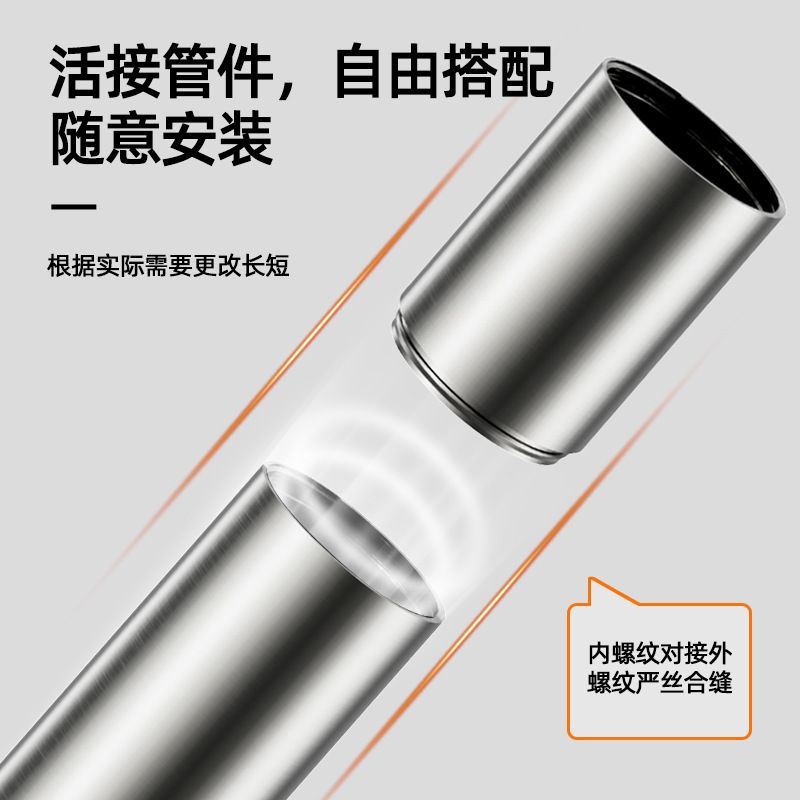 加长地漏内芯防臭器卫生间管延长臭活接堵返水防不锈钢断层洗衣机