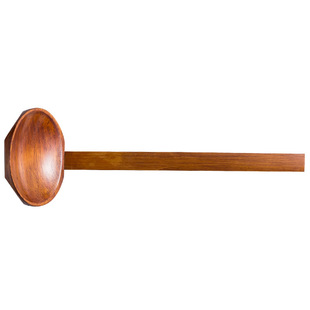 木勺龟甲勺子家用汤碗吃面专用日式拉面勺大汤勺木质勺子长柄餐具