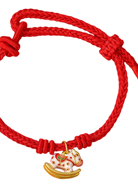 马年足银999学生本命年好运红绳