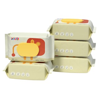 KUB可优比婴儿湿巾纸新生手口专用屁宝宝幼儿童湿纸巾家用大包
