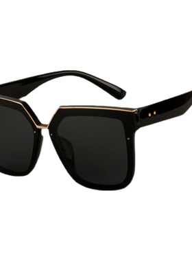 气质款个性偏光黑色女大方框墨镜