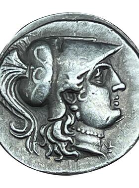 希腊饰品纯银复刻古币项链水瓶座