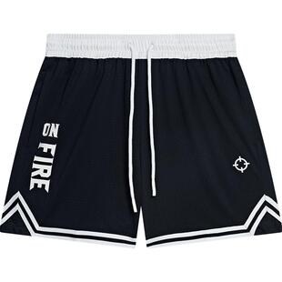 里弗斯同款丨准者篮球短裤男夏透气宽松跑步训练运动美式五分裤子