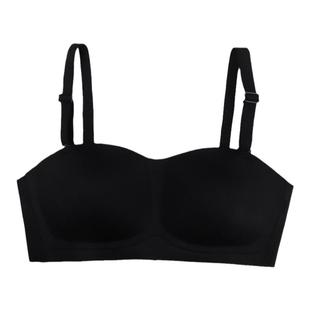 馨帮帮Bra 无肩带抹胸内衣女小胸聚拢无钢圈胸罩无痕两穿美背文胸