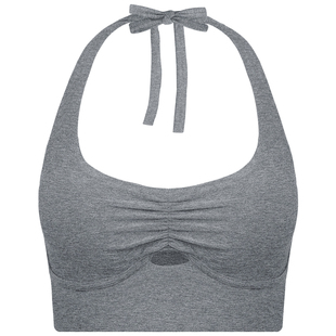 RESHAPE/重塑之路 挂脖内衣瑜伽健身轻强度褶皱运动内衣Knot