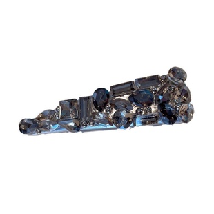 发夹女侧边后脑勺前额刘海一字夹韩系甜美高级感带钻水晶边夹bb夹