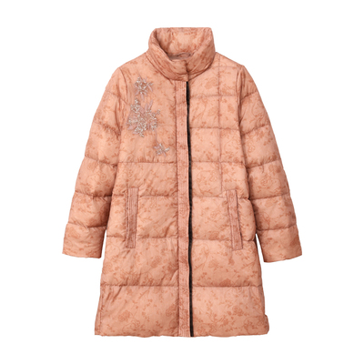 正宗90白鹅绒中长款羽绒服女外套