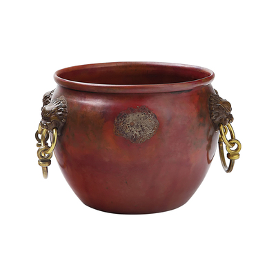 高端紫铜茶洗纯铜大容量茶渣缸