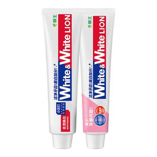 狮王white美白小苏打牙膏180g大白防蛀清新口气去牙渍葡萄柚120g
