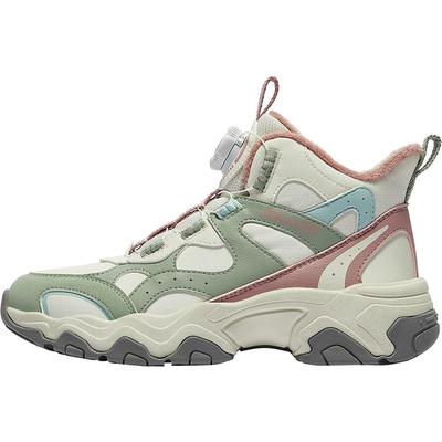 安踏儿童女大童二棉旋钮棉鞋