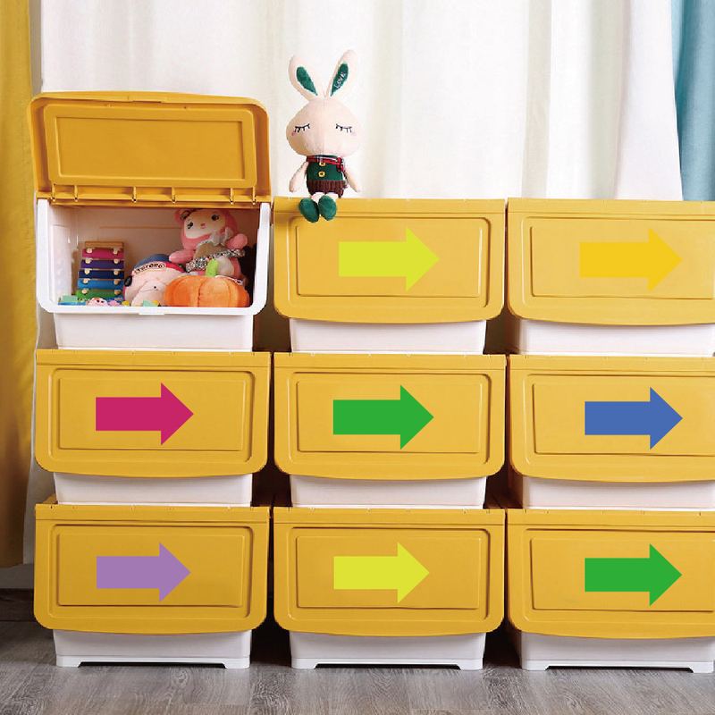 圆点星星脚丫留言板彩色不干胶贴纸标签标记贴自地板墙粘分类贴