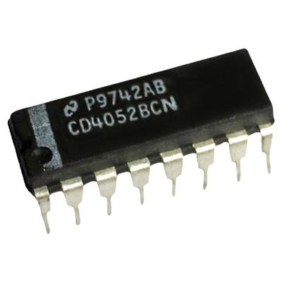 直插 CD4052BE HEF4052 DIP-16 多路复用器/信号分离器