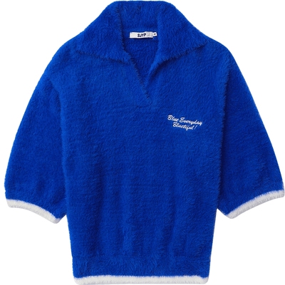 ITSJYP翻领半袖针织衫