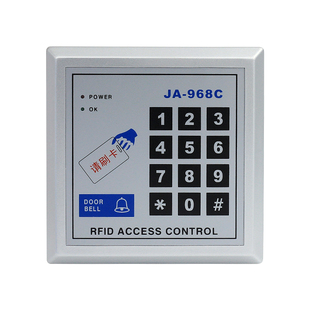 JA-968C刷卡门禁一体机 楼宇办公密码门锁玻璃门电子锁感应卡系统