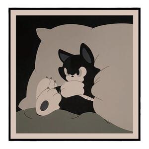 潮流艺术家愤怒猫装饰画卡通猫咪