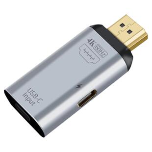 Type-c母转DP公转接头4K60HZ带65W充电口HDMI2.0高清音视频传输Mini DP电脑显示器同屏适用苹果Mac投屏转换器