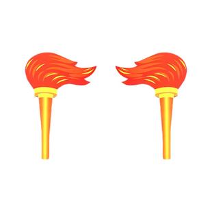 运动会火炬开幕式入场舞蹈道具手持出场幼儿园手拿花创意仿真火把