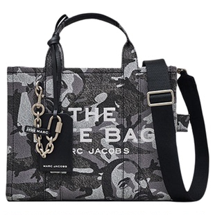 【七夕礼物】MARC JACOBS TOTE MJ 中号大容量灰色迷彩托特包