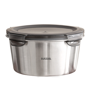 316不锈钢碗食品级密封饭盒带盖酸奶燕麦碗家用汤碗便携个人专用