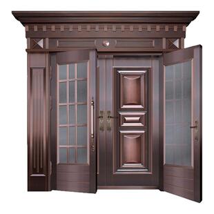 农村带纱门别墅大门通风门双开门入户门双层复合门堂屋进户防盗门