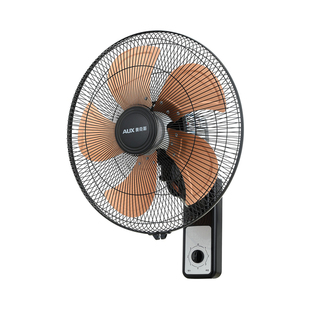 壁扇奥克斯2026壁挂式电风扇大风力轻音免打孔家用商用墙壁变频