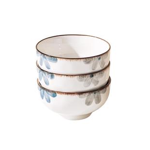 日式高颜值釉下彩吃米饭小碗盘套装家用2026新款陶瓷餐具好看碗具