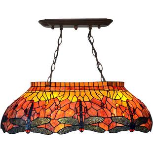 【蜓舞黄昏】创意长形美式复古酒吧台球馆店面西餐厅撞球灯吊灯