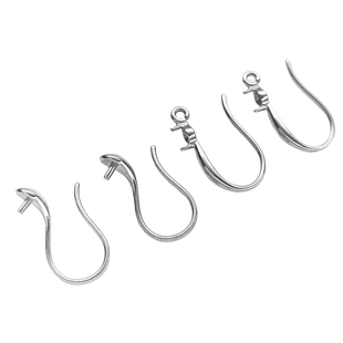 不锈钢铸造耳钩水滴耳环钛钢高级感流行diy饰品配件耳饰手工制作