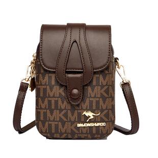 软皮真皮斜挎包包女2025新款韩版迷你多层零钱包单肩包竖款手机包