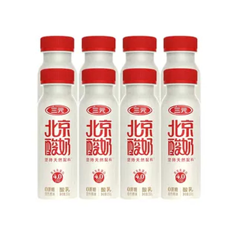 【蜜蜂惊喜社】北京酸奶原味果味200g*20瓶天然配料冷藏酸奶
