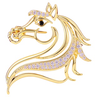 精致镂空小马胸针2025款男女个性设计感别针领口胸花衣服装饰品潮