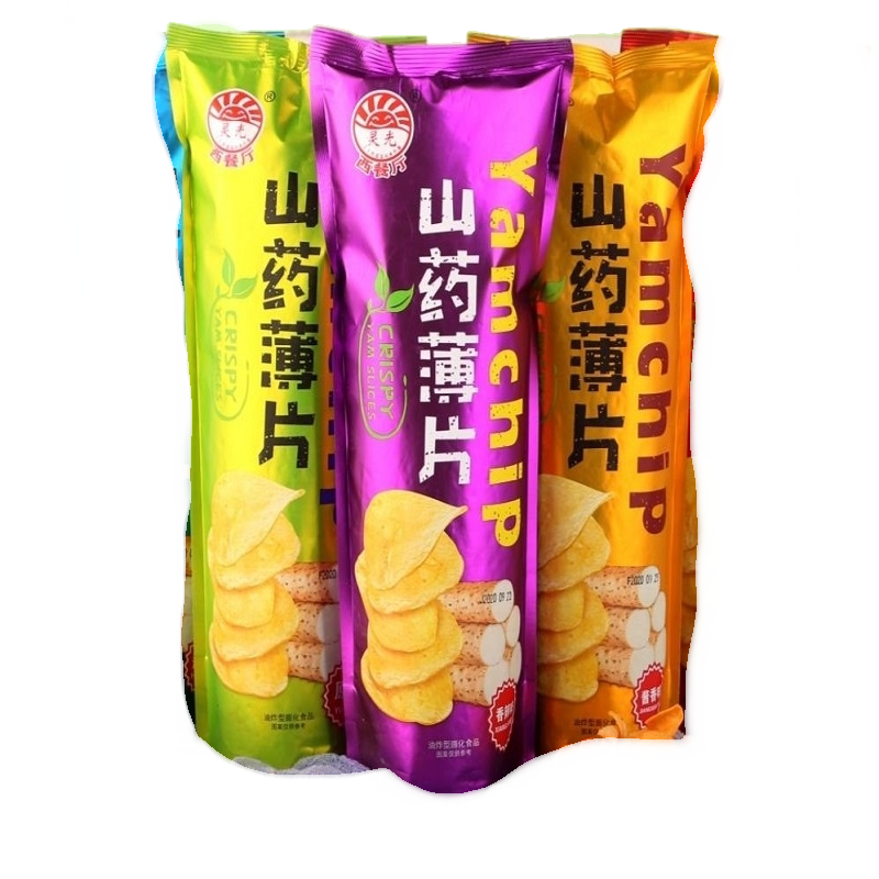 LT山药片山药薄片原味整箱包装薯片休闲食品女生咸味脆片零食礼包