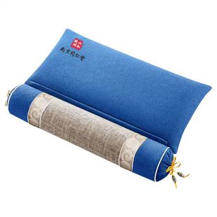 红光热敷颈椎枕头加热护颈椎助睡眠睡觉专用成人圆柱艾草荞麦枕头