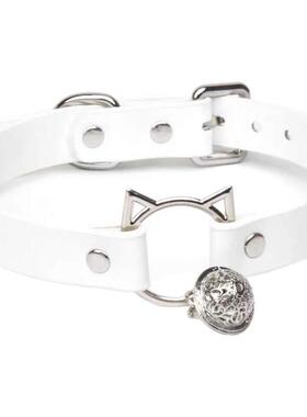 猫咪铃铛项圈女牵引绳颈带choker项链锁骨链颈链脖子配饰颈圈颈环