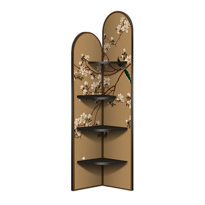 宋氏美学客厅转角柜置物架