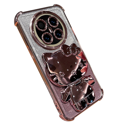 适用华为mate70air手机壳mete70ari透明保护硅胶套SUP一AL90全包防摔m70软壳mt可爱女卡通meta新款带支架镜子