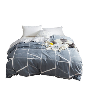 全棉被套单件纯棉冬季学生宿舍单双人150x200x230春秋被罩三件套