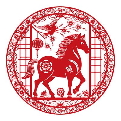 福字窗花剪纸福袋静电贴纸金马纳福玻璃门贴装饰2026马年新年窗贴