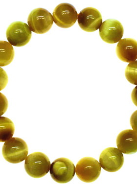 天然巴西5a级虎眼石手串手链单圈男女