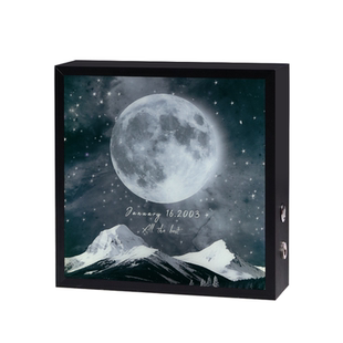 定制生日礼物出生那天的月亮音乐相框蓝牙音响送男女朋友闺蜜好友