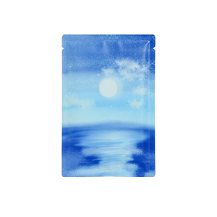 彩绘平口包装袋定制logo食品加厚通用粉未面膜液体礼品袋风景画图