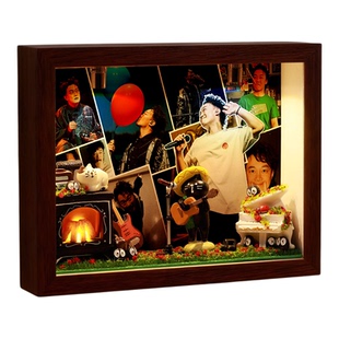 陈奕迅明星周边拼图8寸相框礼物饰品玄关客厅摆件美纸纪念创意DIY