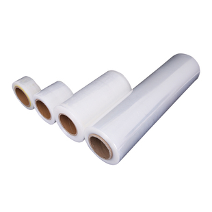 惠包PE拉伸膜缠绕膜50cm塑料薄膜工业大卷托盘打包膜包装膜黑色膜