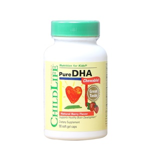 美国ChildLife小金珠dha婴儿童宝宝专用鱼油幼儿营养omega3软胶囊