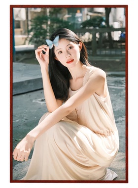 照片相框加打印挂墙定制冲洗做成个人写真高级感放大任意尺寸画框