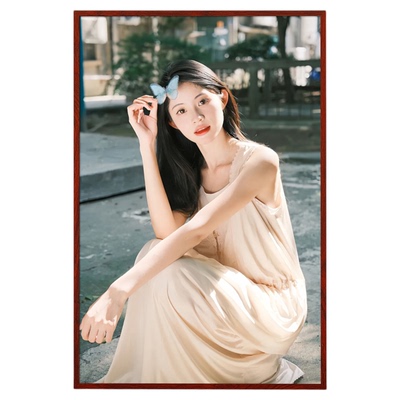 照片相框加打印挂墙定制冲洗做成个人写真高级感放大任意尺寸画框