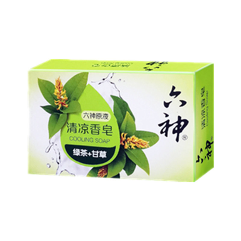 六神香皂清凉爽肤绿茶甘草香型